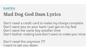 ​god Dam en Lyrics [Cold Hart]