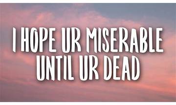 ​i hope ur miserable until ur dead pt Lyrics [Nessa Barrett]