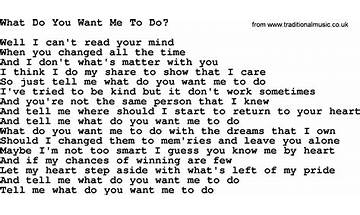 ​what do you want me to do? en Lyrics [​lei]