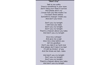 ‎please don’t cry en Lyrics [Squiblers]