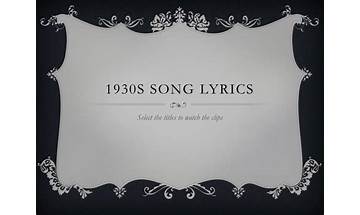 1930 en Lyrics [The Gaslight Anthem]