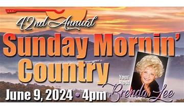 41th Annual Sunday Mornin Country Returns To The Grand Ole Opry House