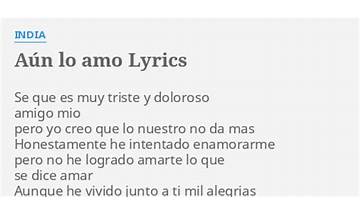 Aún Lo Amo es Lyrics [Kika Edgar]