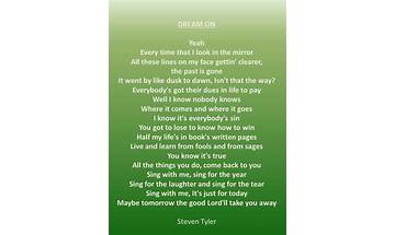 A Dream en Lyrics [Donna Hughes]