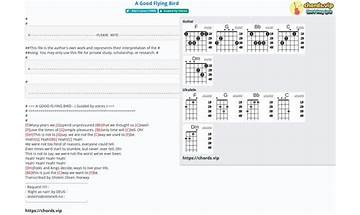 A Good Flying Bird en Lyrics [Guided by Voices]