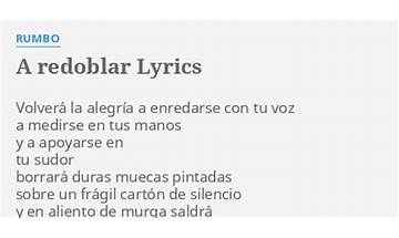 A redoblar es Lyrics [Rumbo]
