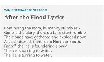 After the Flood en Lyrics [Van der Graaf Generator]