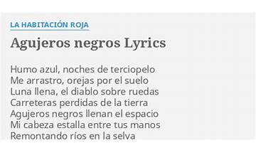 Agujeros Negros es Lyrics [La Habitación Roja]