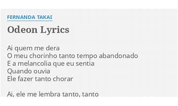 Ai Quem Me Dera pt Lyrics [Fernanda Takai]