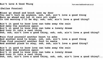 Ain’t Love a Good Thing en Lyrics [Loretta Lynn]
