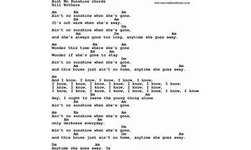 Ain’t No Sunshine en Lyrics [Kyle Patrick]