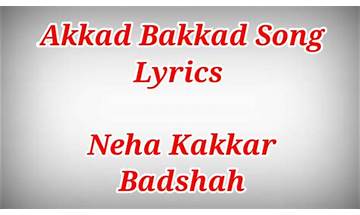 Akkad Bakkad no Lyrics [Nucleya]