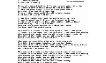 All Around Cowboy en Lyrics [Marty Robbins]