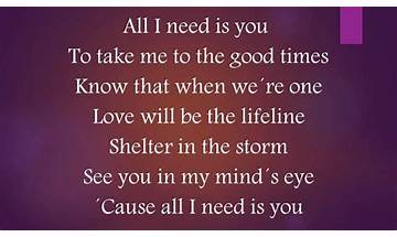 All I Need Is You en Lyrics [John Newman]