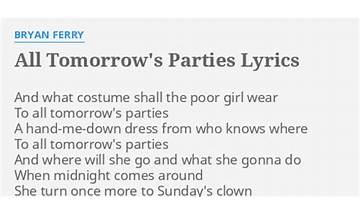 All Tomorrow\'s Parties en Lyrics [The Velvet Underground]