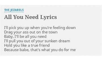 All You Need en Lyrics [Lana Del Rey]