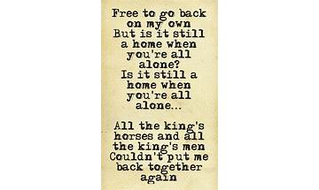 All the King’s Horses en Lyrics [David Geraghty]