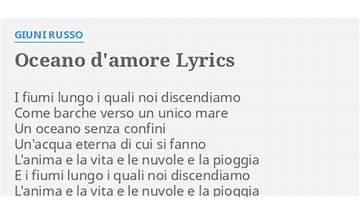 Alla Spiaggia Dell\'amore it Lyrics [Giuni Russo]