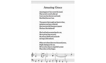 Amazing Grace en Lyrics [The Clark Sisters]
