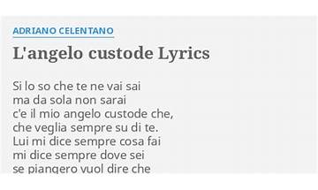Angelo Custode it Lyrics [Lanz Khan]
