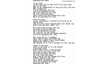Anything for Love en Lyrics [Cobra Starship]