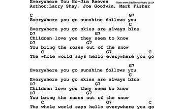 Anywhere You Go en Lyrics [Billy Burnette]