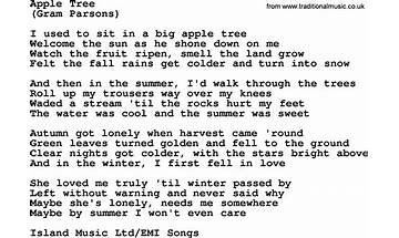 Apple Tree en Lyrics [Straats]