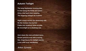 Autumn Twilight en Lyrics [Cathedral]
