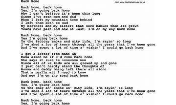 Back Home en Lyrics [Dolly Parton]