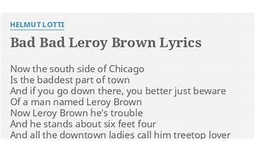 Bad Bad Leroy Brown en Lyrics [Celtic Thunder]
