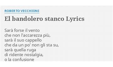Bandolero Stanco it Lyrics [Ticky B]