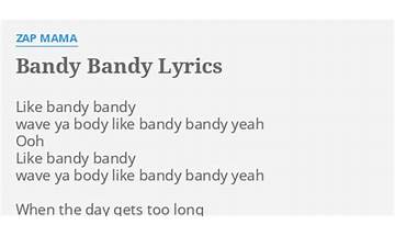Bandy Bandy en Lyrics [Zap Mama]