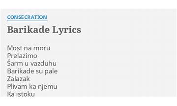 Barikade sr Lyrics [Čuka BGD]