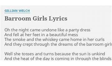 Barroom Girls en Lyrics [Gillian Welch]