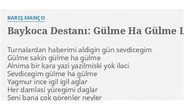 Baykoca Destanı: Gülme Ha Gülme tr Lyrics [Barış Manço]