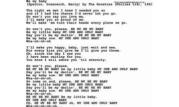 Be Baby en Lyrics [Sorry Girls]