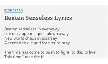 Beaten Senseless en Lyrics [Cliteater]