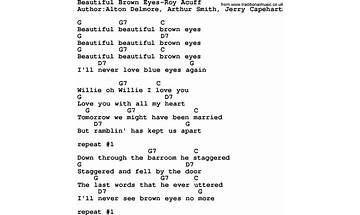 Beautiful Brown Eyes en Lyrics [Jimmy Wakely]