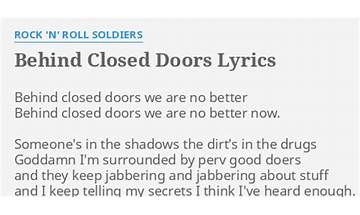 Behind Closed Doors en Lyrics [Rock N Roll Soldiers]