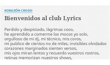 Bienvenidos Al Club es Lyrics [Los Acosta]