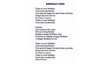 Birthday V2 en Lyrics [XGhost 333]
