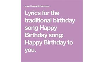 Birthday en Lyrics [Michael Stretch]