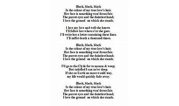 Black Is the Colour of My \"true\" Love\'s Hair en Lyrics [Nina Simone]