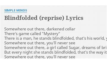 Blindfolded en Lyrics [Nicole Millar]