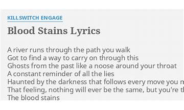 Blood Stains en Lyrics [DJ Golden Arms]