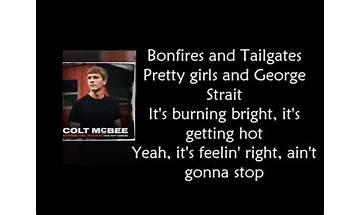 Bonfires and Tailgates en Lyrics [Colt McBee]