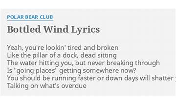 Bottled Wind en Lyrics [Polar Bear Club]