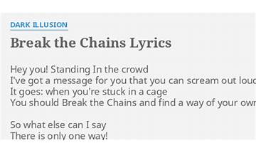 Break the Chains en Lyrics [Moriah Woods]