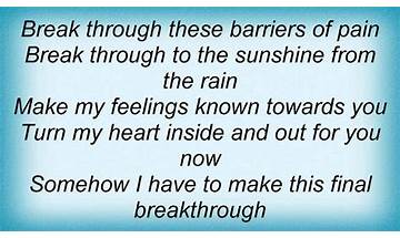 Breakthru en Lyrics [B0ysc1ub]