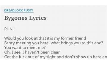 Bygones en Lyrics [Lucas Fournier]
